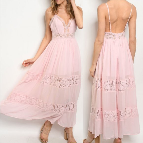 Dresses & Skirts - Pink Maxi Dress